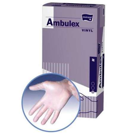 Sklep medyczny - Rękawiczki winylowe pudrowane Ambulex - pielęgnacja - higiena - sterylność - TZMO - Niska cena!