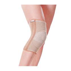 Tkaninowa orteza stawu kolanowego ze wzmocnieniami i osłoną silikonową, wciągana SP-G-703 ARmedical