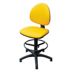 G133 – Taboret obrotowy (krzesło lekarskie) wysoki, z oparciem i obręczą INNOW