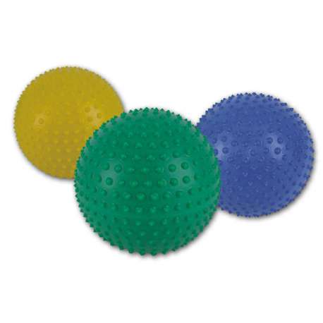 Piłka do rehabilitacji z kolcami 25,5 cm (zielona) HALCAMP