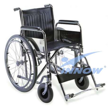 W901P – Wózek inwalidzki – koła pneumatyczne, boki i podnóżki odpinane INNOW