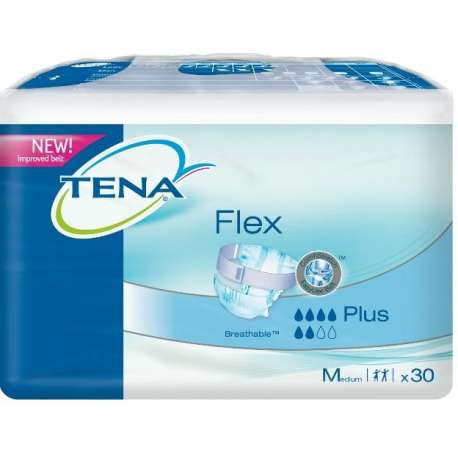 Sklep medyczny - Pieluchomajtki Tena Flex Plus M 30 szt. SCA - TENA- Pieluchomajtki dla dorosłych - Refundacja NFZ - Niska cena