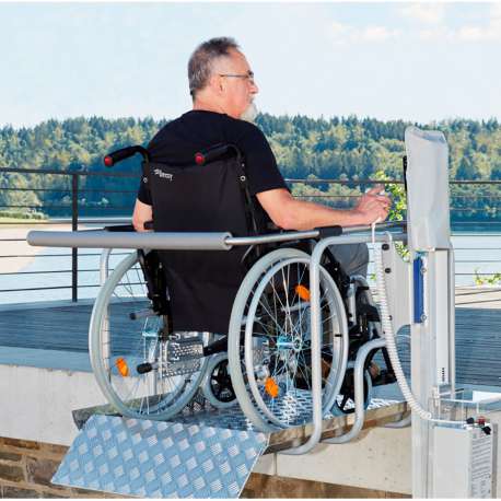 Podnośnik pionowy platforma dla wózków inwalidzkich do 180 kg LiveCare
