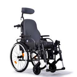 Wózek inwalidzki specjalny - aluminiowy z odchylanym oparciem do 30°