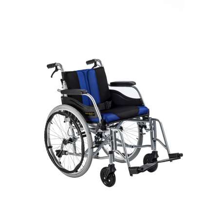 Wózek inwalidzki aluminiowy z łamanym oparciem i odpinaną tapicerką PREMIUM-TIM TGR-R WA C2600 TIMAGO