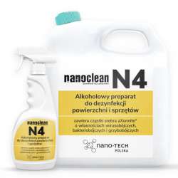 Preparat dezynfekcyjny na bazie alkoholu Nanoclean N4 Nano-Tech Polska