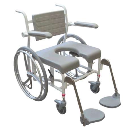 Krzesło prysznicowe M2 200 kg samobieżny z siedzeniem w kształcie podkowy 310287 HMN