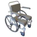 Wózek toaletowy M2 samobieżny z ramą do pchania, oparciem z pianki PU oraz siedzeniem standardowym BOXED 310643-B HMN