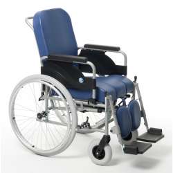 Wózek inwalidzki specjalny - z odchylanym oparciem do 30° z funkcją toalety 9300 VERMEIREN