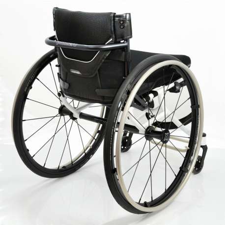 Wózek inwalidzki aktywny stalowy Panthera U3 Light Y-Front APCO - tył