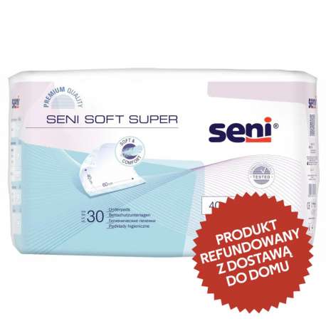Podkłady higieniczne Seni Soft Super 40x60 cm 30 szt. TZMO opakowanie