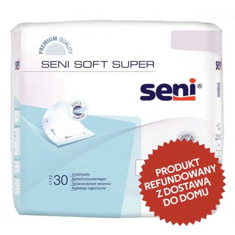 Podkłady higieniczne Seni Soft Super 60x60 cm 30 szt. TZMO opakowanie