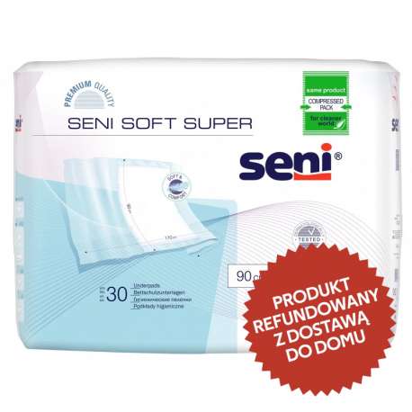 Podkłady higieniczne Seni Soft Super 90x170 cm 30 szt. TZMO opakowanie