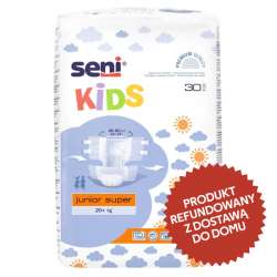 Pieluchomajtki dla dzieci Seni Kids Junior Super 30 szt. TZMO opakowanie
