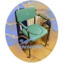 Krzesło sedesowe z poręczami stałymi tapicerowane C 202 C INNOW