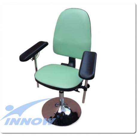 Krzesło do pobierania krwi chromowane (obrotowe) G 670LUX INNOW